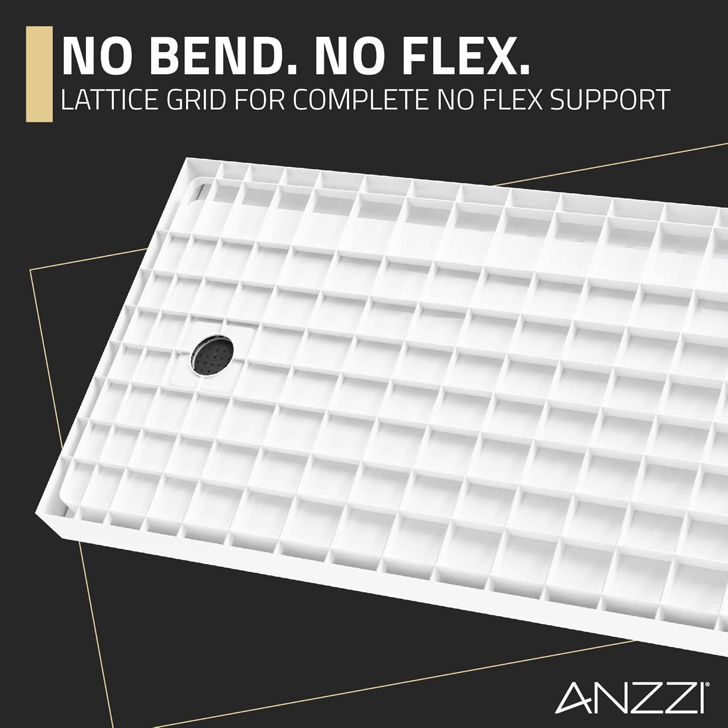 30'' W 60'' D Rectangular Triple Shower Base