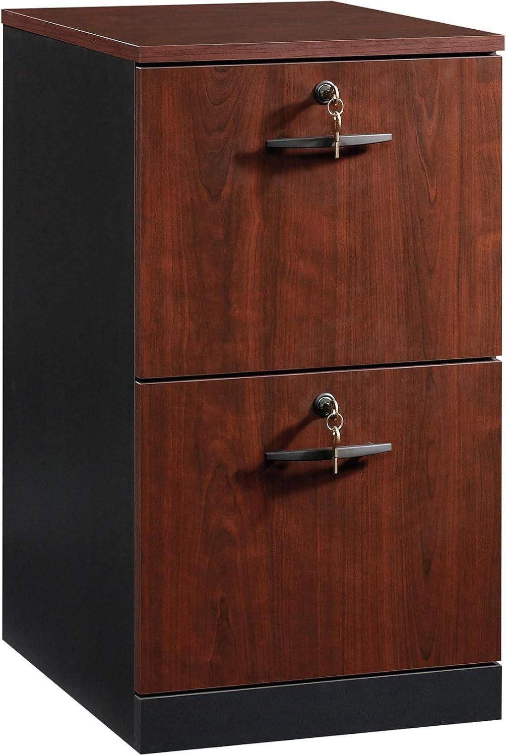 Classic Cherry 2-Drawer Lockable Mobile Pedestal