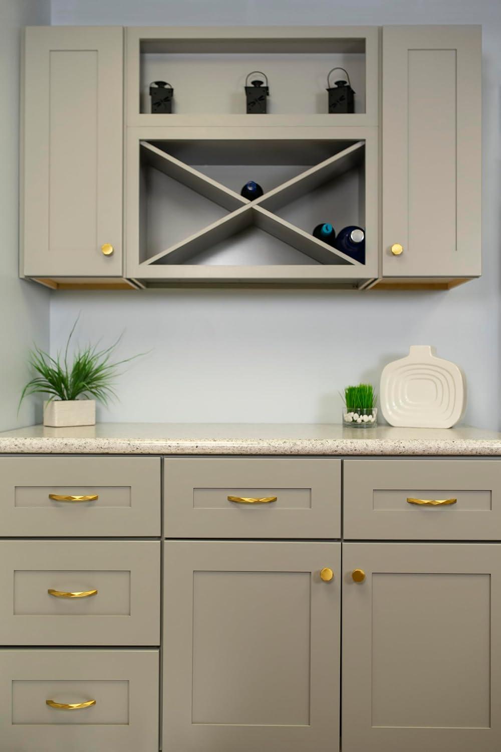 Karat Kitchen Cabinet Handles, Solid Core Drawer Pulls for Cabinet Doors, 5-1/16" (128mm)