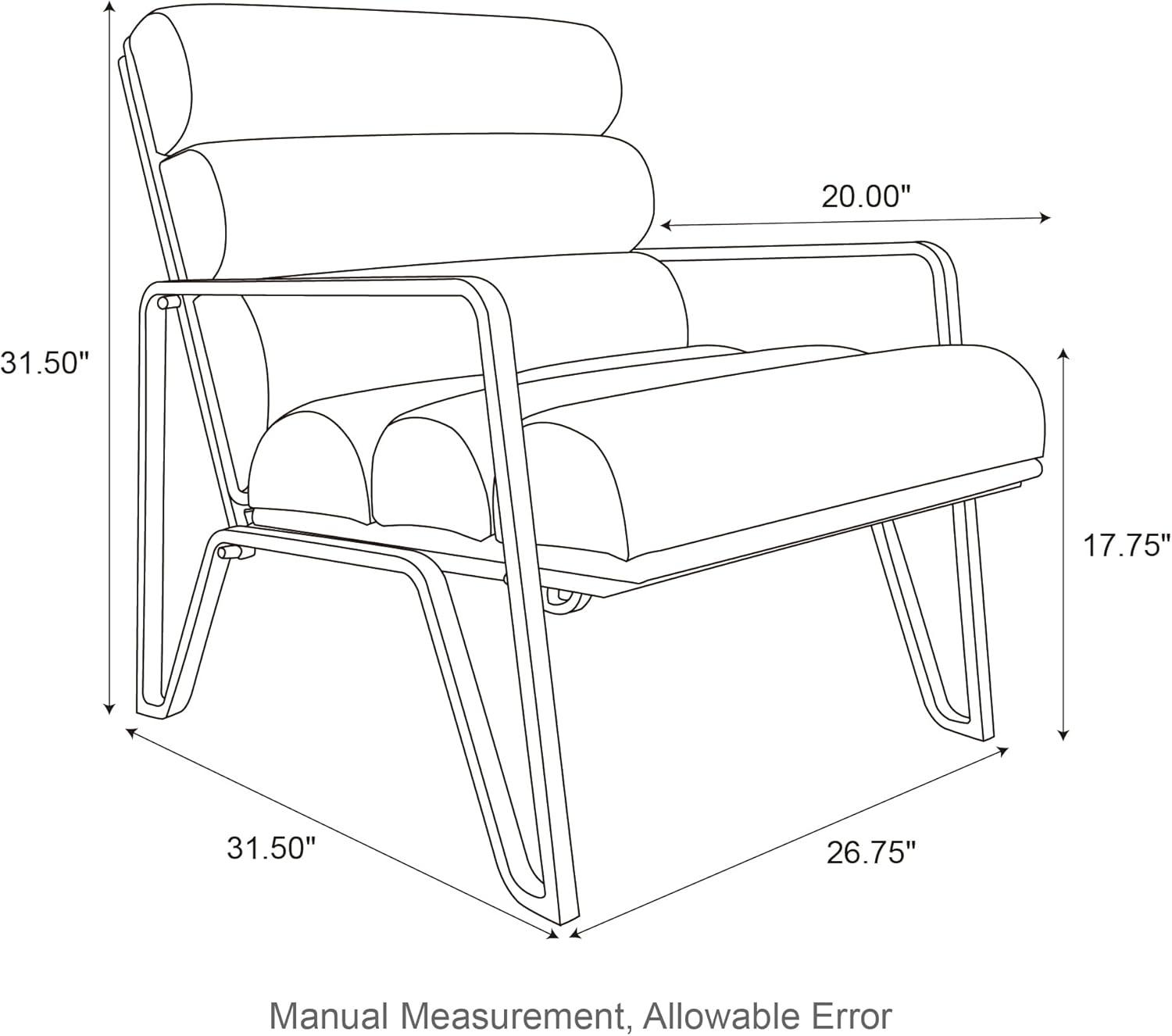 Cacey Faux Leather Armchair