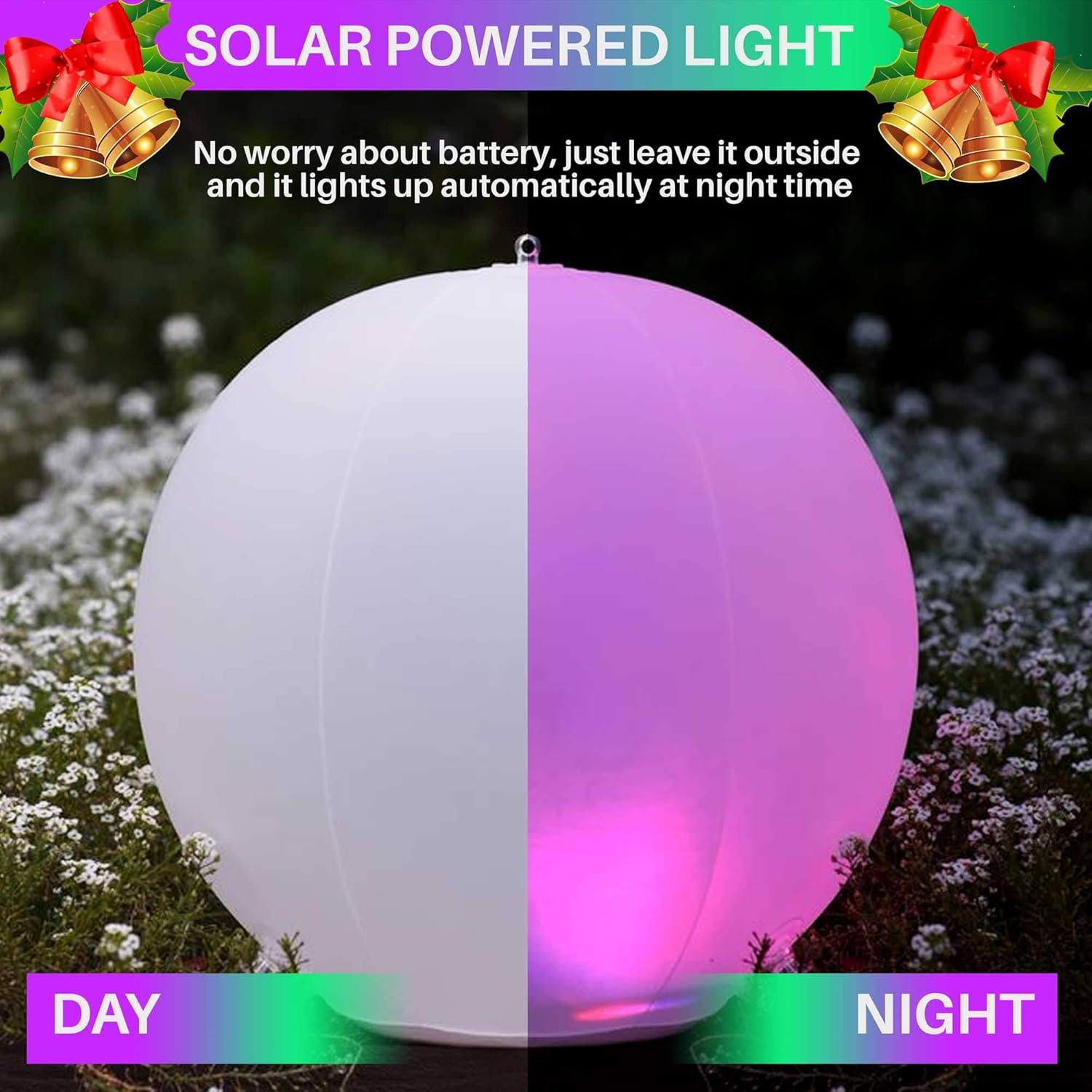 Solar Powered Color Changing 14-inch Floating Pool Lights