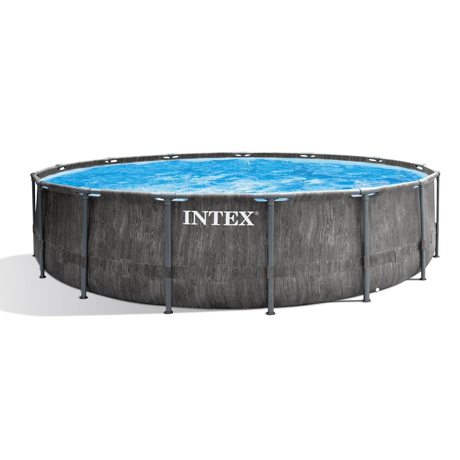 Intex 15FT X 48IN GREYWOOD PRISM FRAME PREMIUM POOL SET