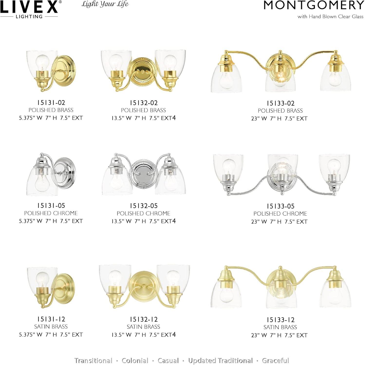 Livex Lighting Montgomery 3 - Light Vanity in  Polished Chrome