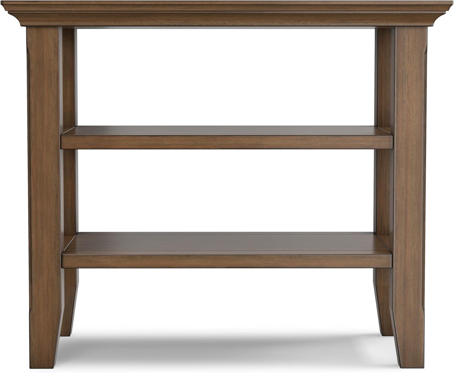 Lark Manor™ Solid Wood Transitional Table with Open Shelves