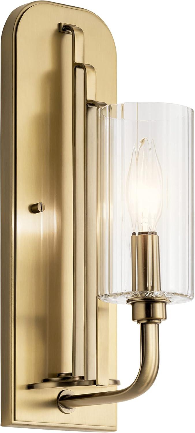 Kichler Lighting Kimrose 1 - Light Sconce in  Brushed Natural Brass