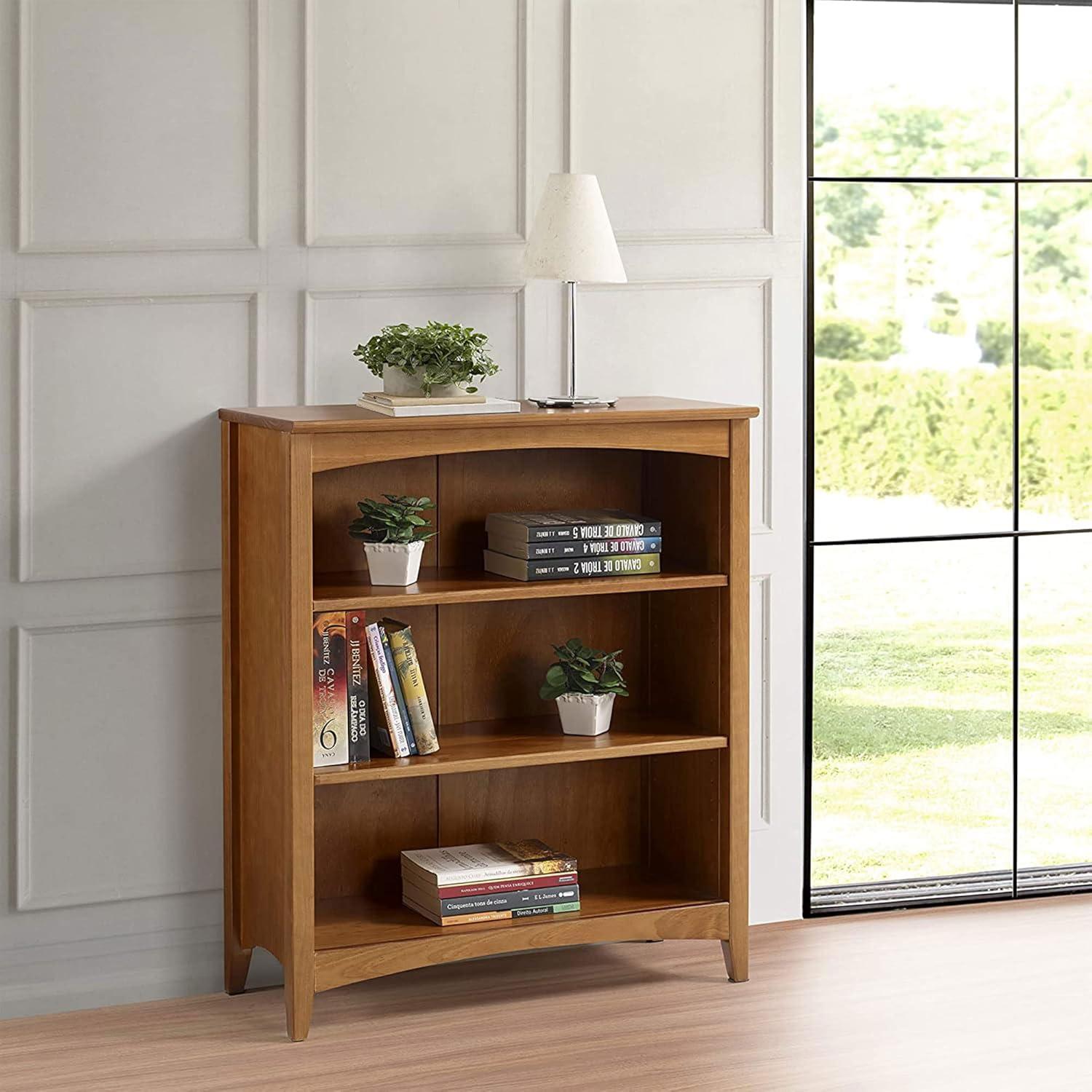 Camaflexi Traditional Shaker 36" Cherry Wood Bookcase