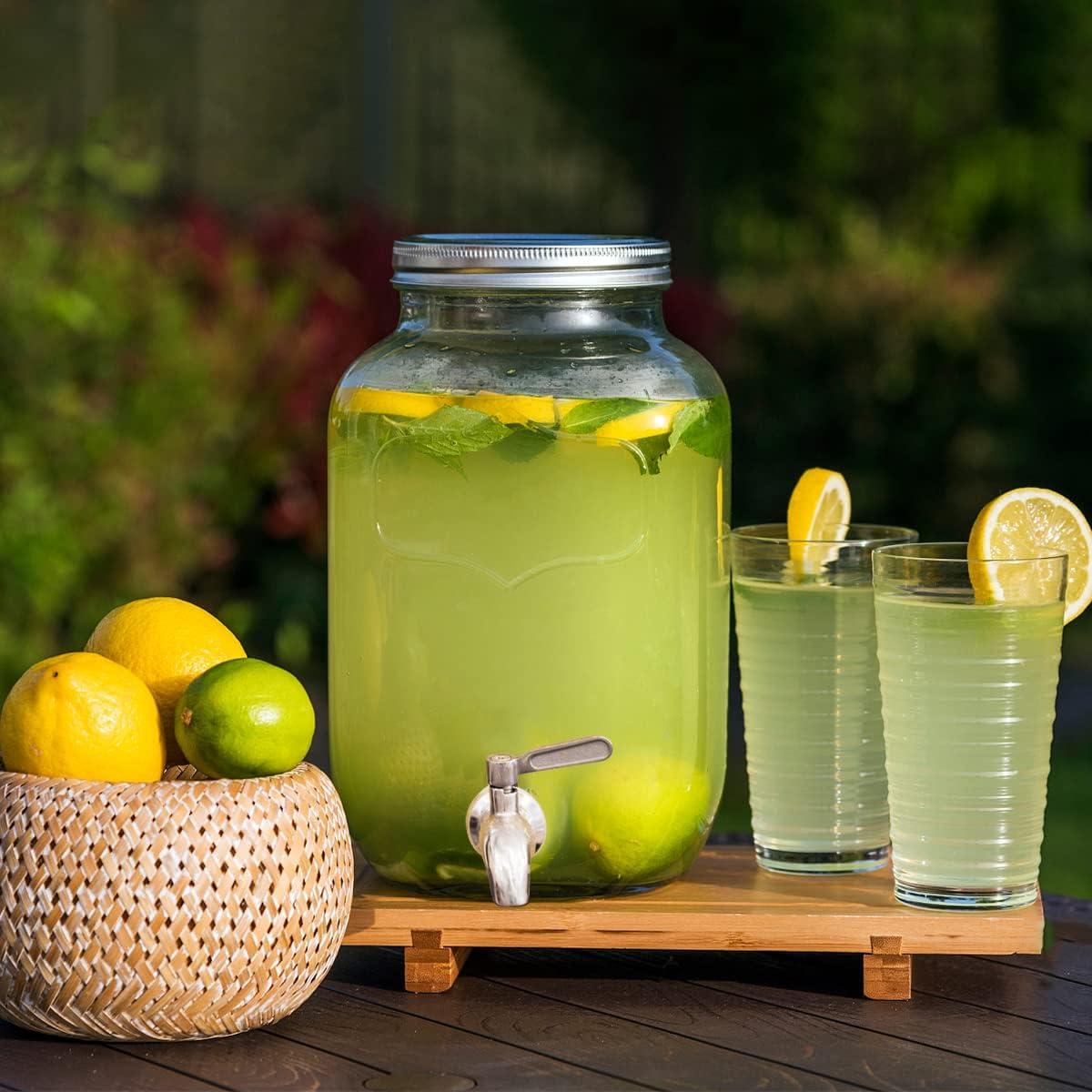 Polished Stainless Steel Beverage Dispenser Replacement Spigot Set