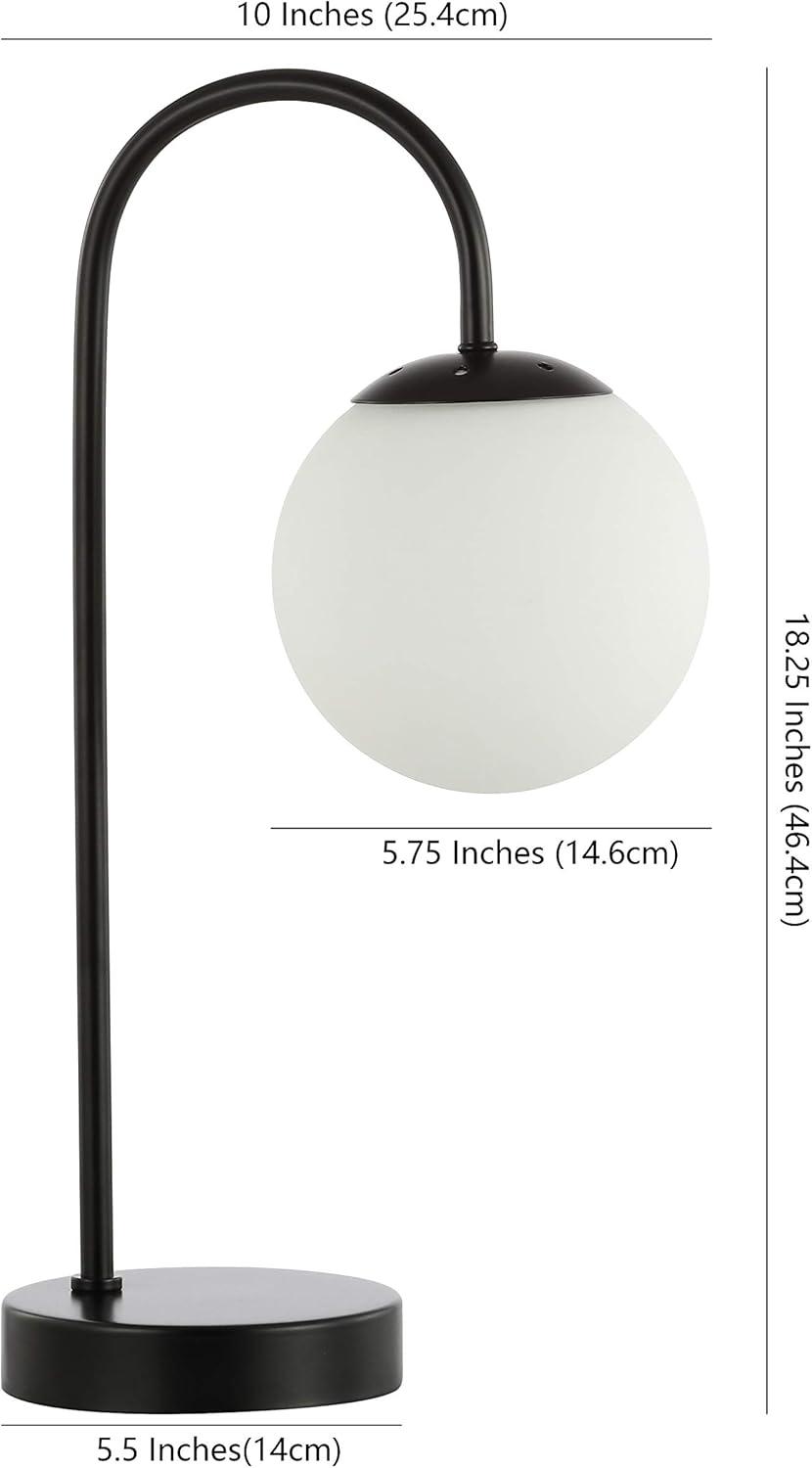 Jonathan Y Arco Iron/Glass Minimalist Mid Century Globe Led Table Lamp