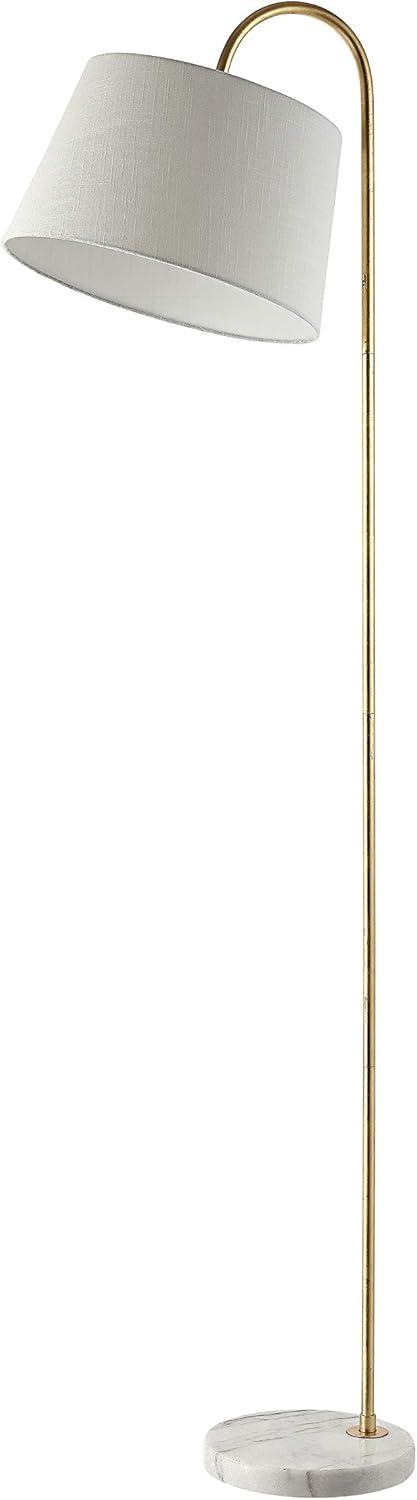 Dacey Floor Lamp - Gold Leaf/White - Safavieh