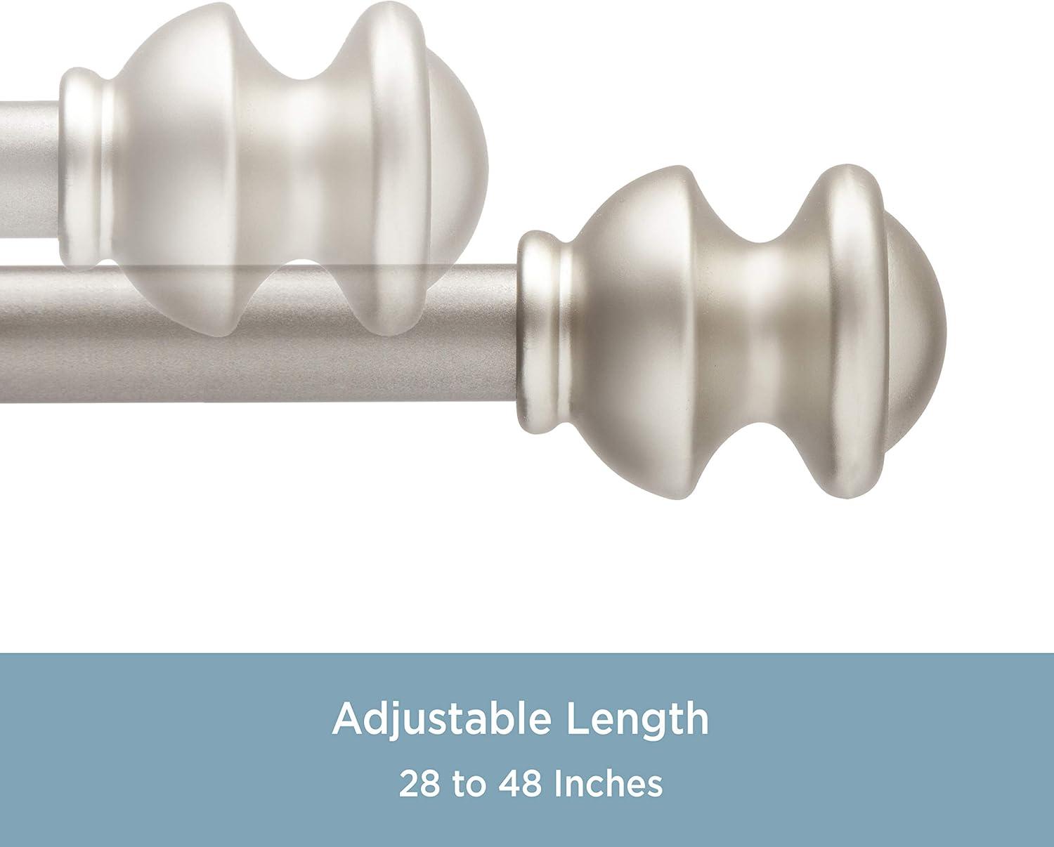Kenney Steel Adjustable Single Curtain Rod