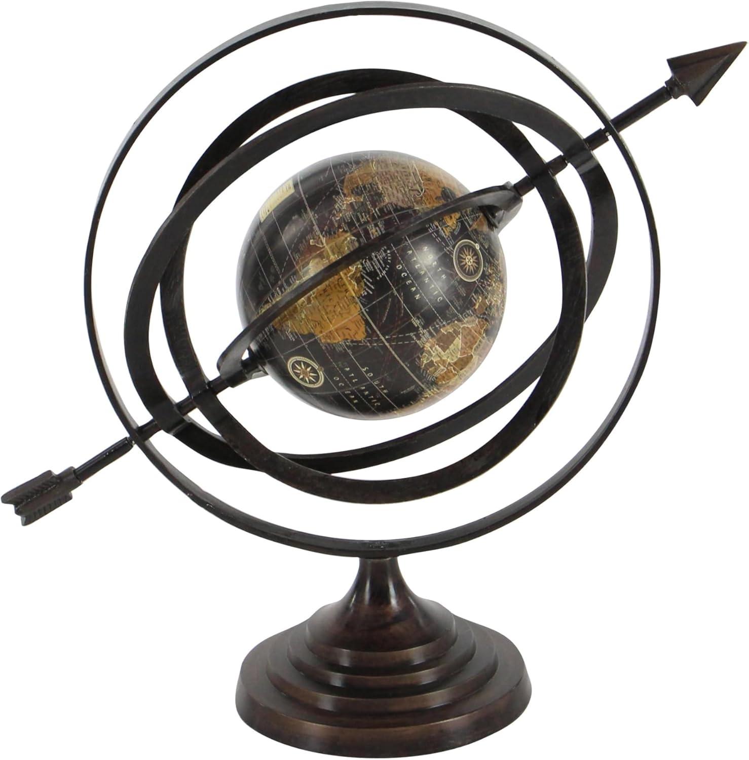 DecMode 19" Black Compass Globe