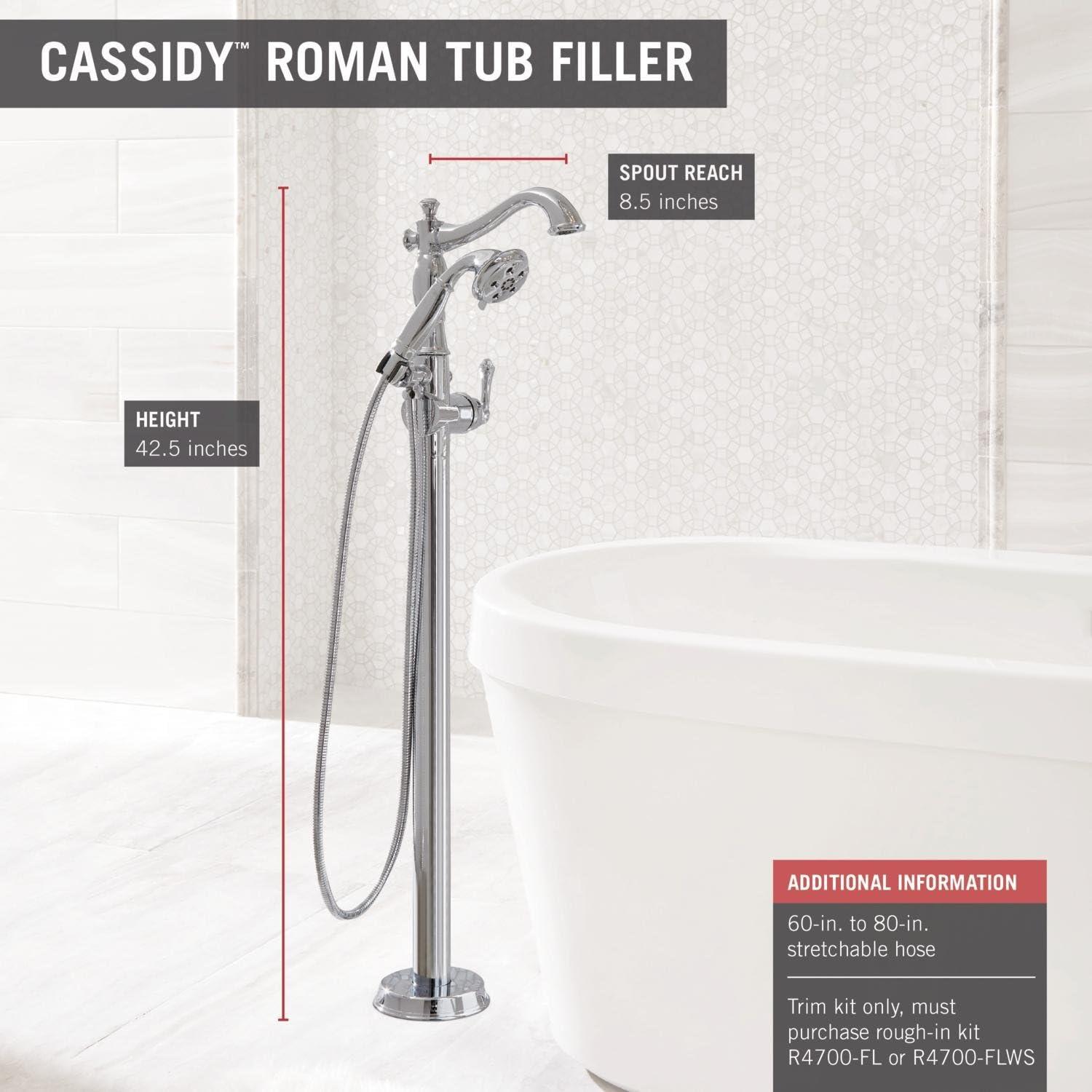 Cassidy™ Floor Mounted Clawfoot Tub Faucet Trim