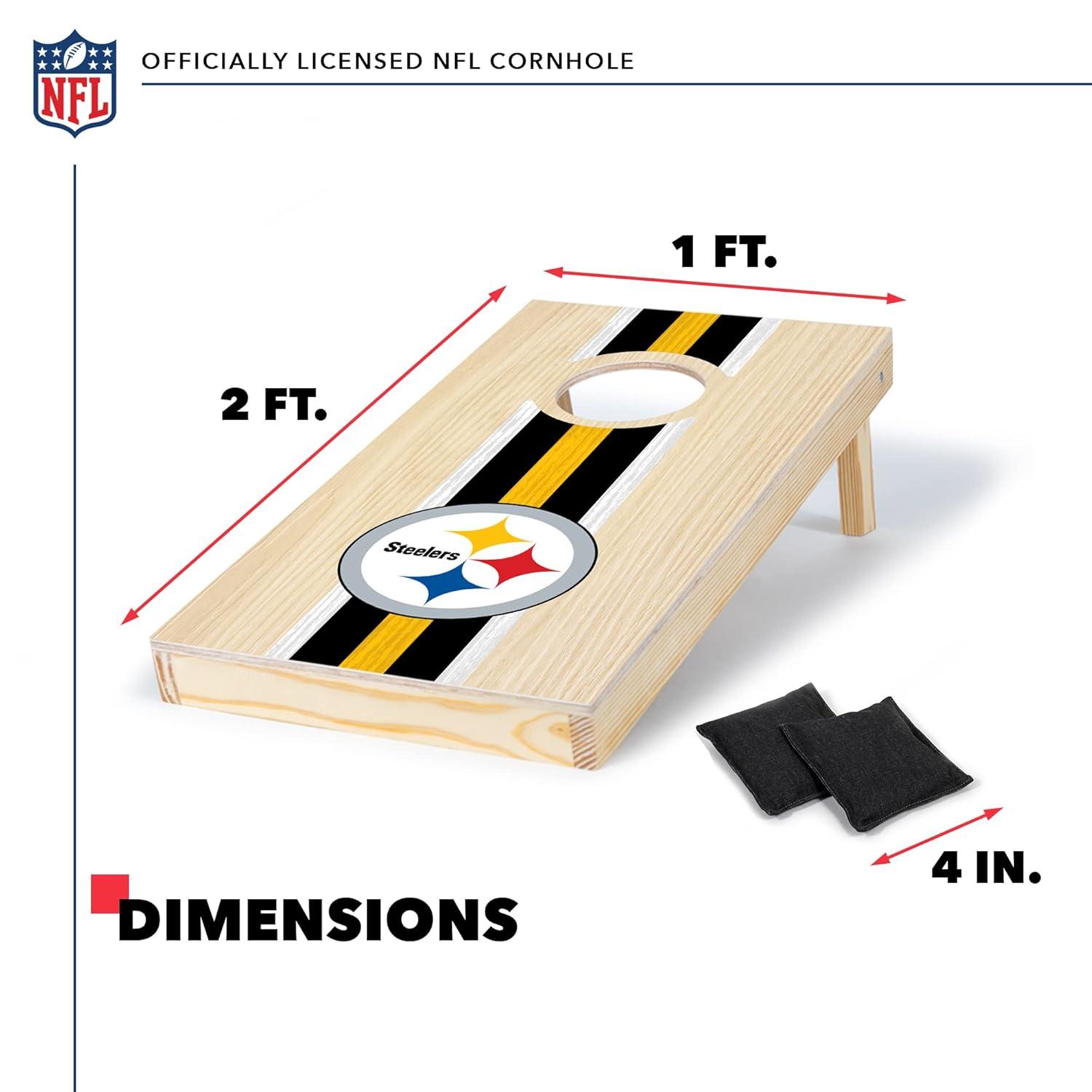 NFL Pittsburgh Steelers 1'x2' Wood Cornhole Set
