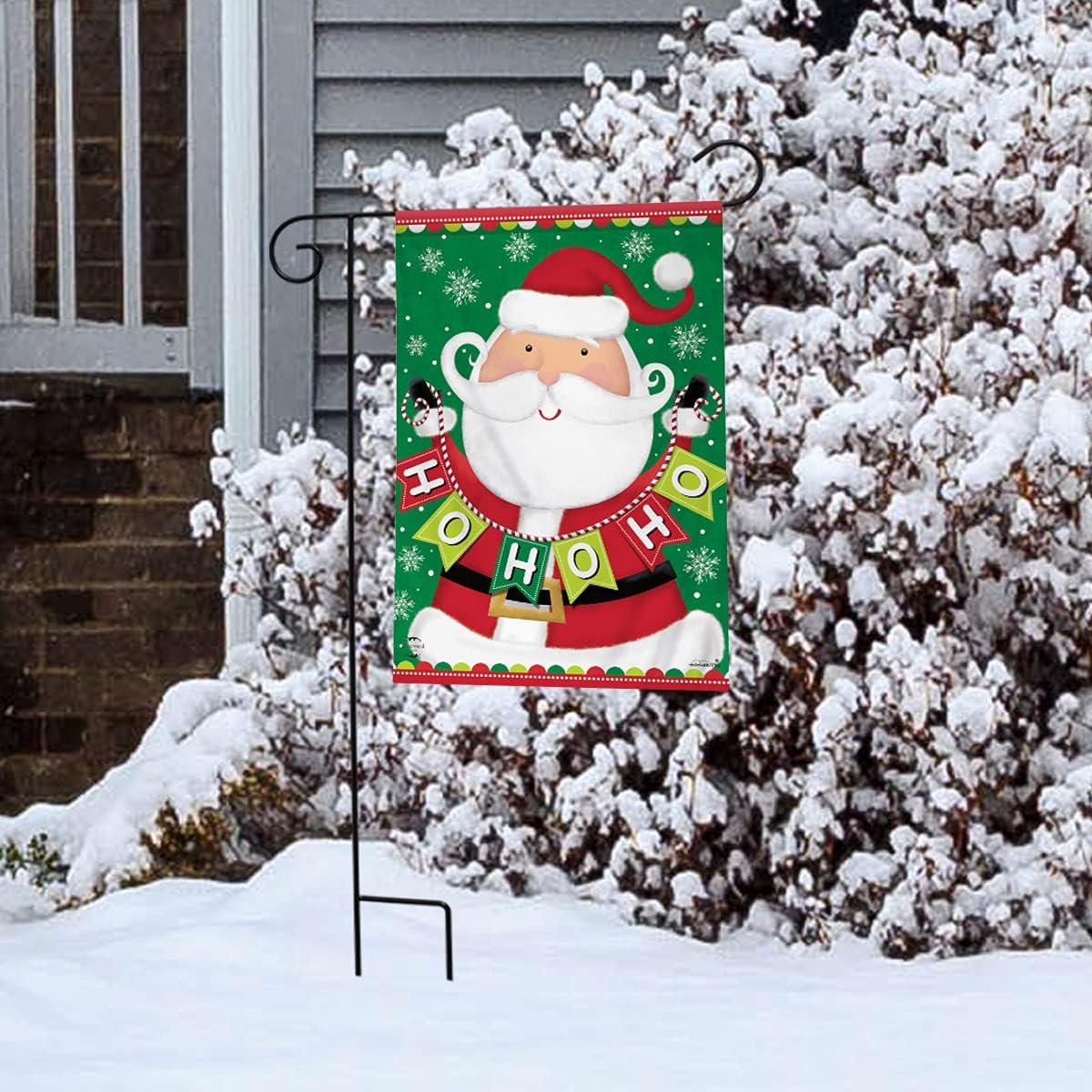 Briarwood Lane Santa Ho Ho Ho Christmas Garden Flag Holiday 12.5"