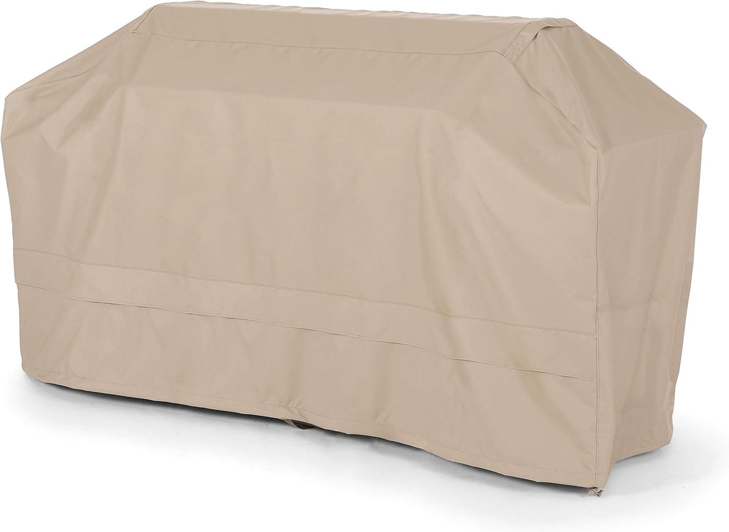 Covermates Island Grill Cover - Weather Resistant Outdoor Cover, Heavy Duty bbq Covers for Large Island, Ultima 600D Polyester, 98 Inch, Ripstop Tan