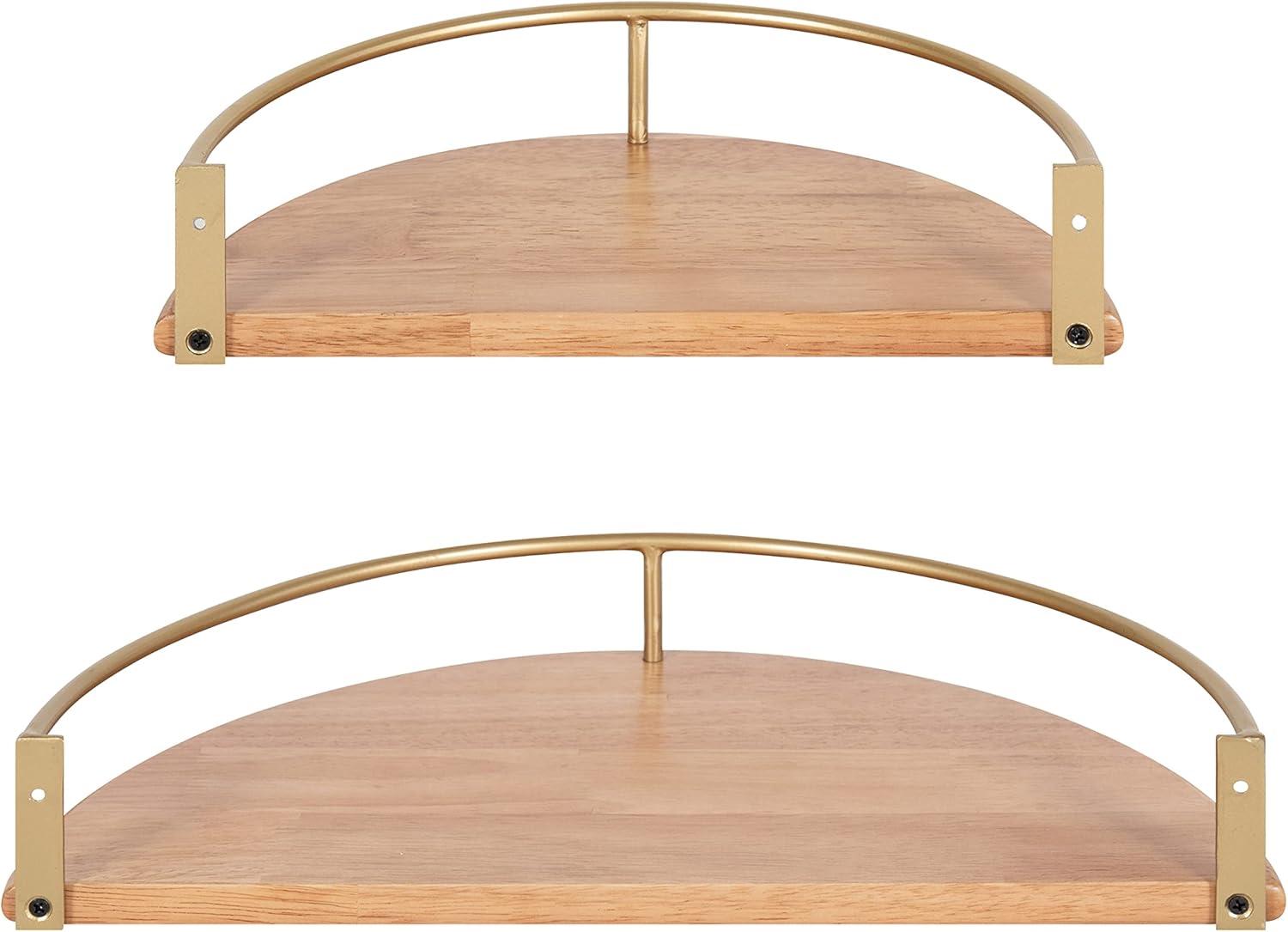 Kate and Laurel Camryn Semi Circle Shelf Set