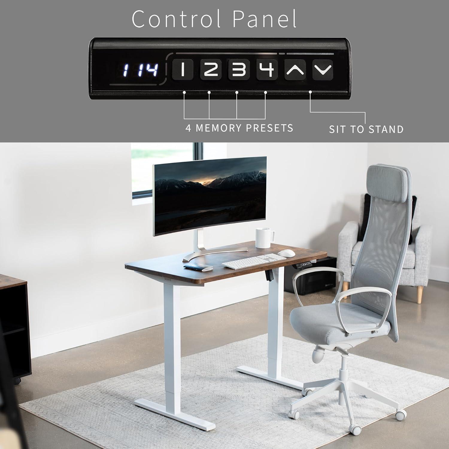 Vivo VIVO Single Motor Electric Desk with Push Button Memory Controller