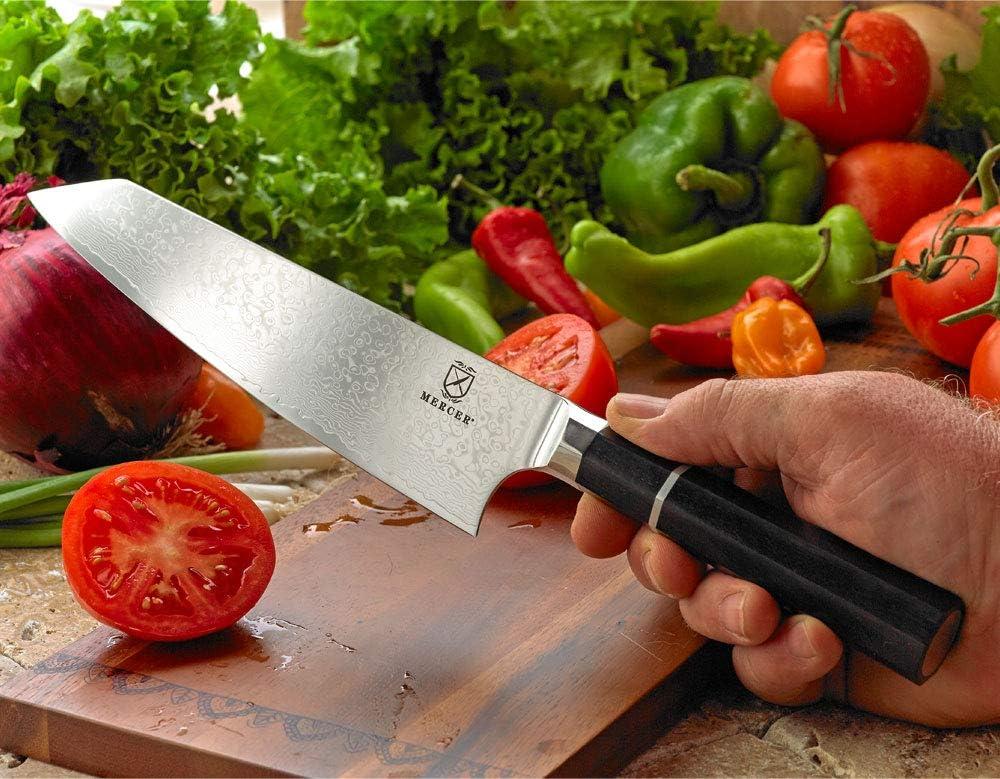 8-Inch High Carbon Steel Chef's Knife with Black Wood Handle