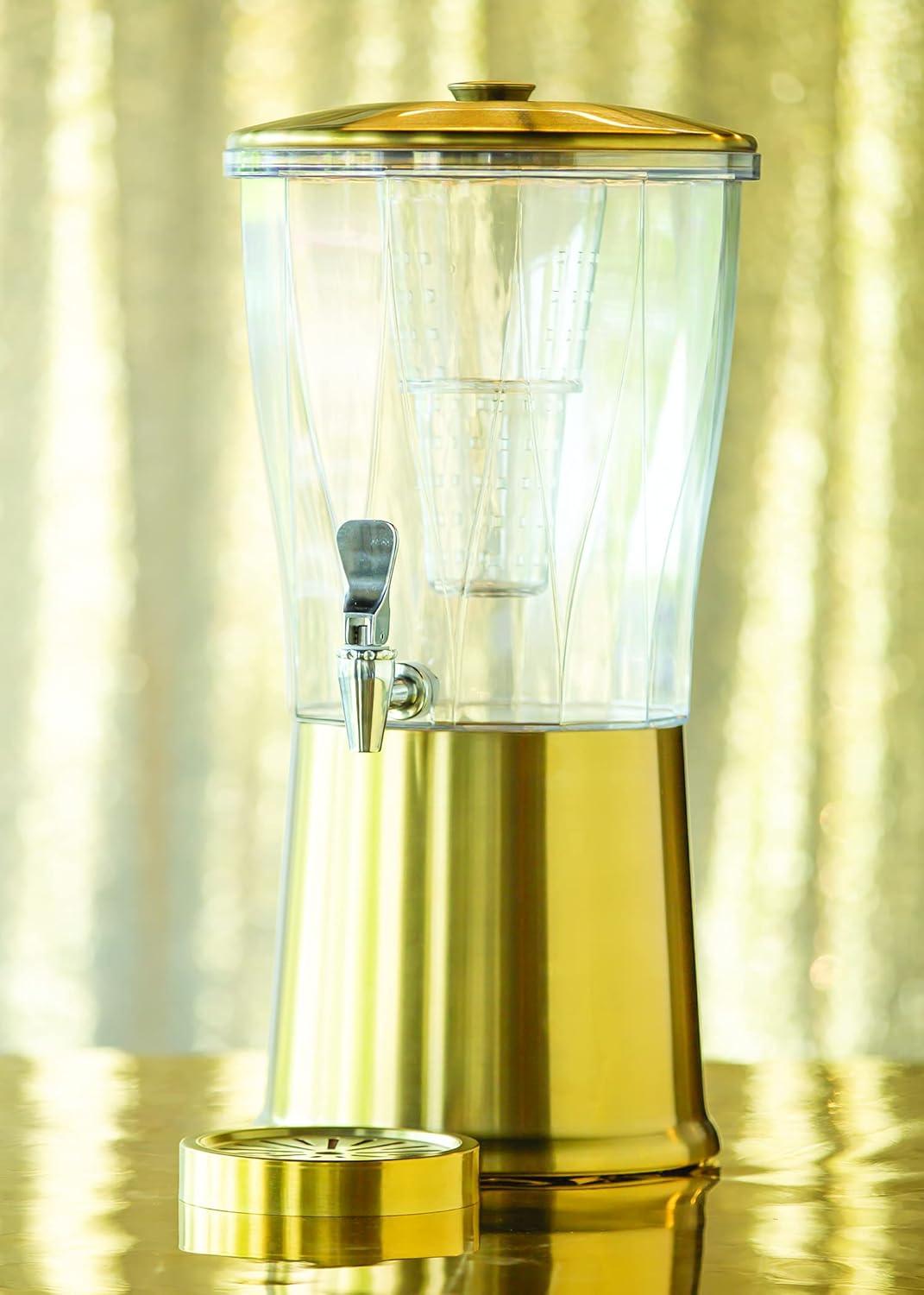 Service Ideas Service Ideas 3 Gallon Beverage Dispenser with Infuser Tube and Stainless Steel Spigot