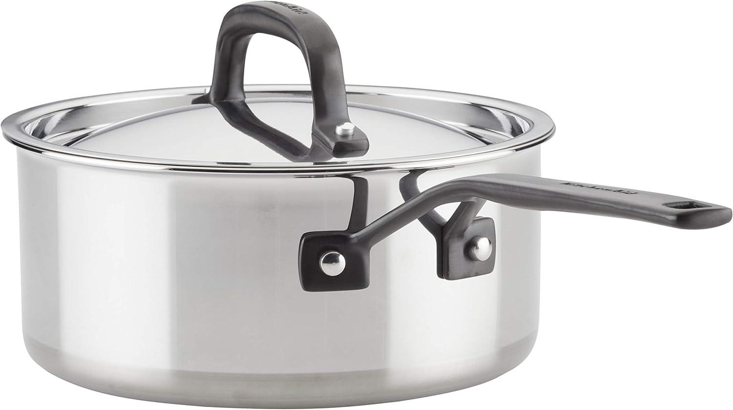 KitchenAid ® 10-Piece 5-Ply Clad Stainless Steel Cookware Set
