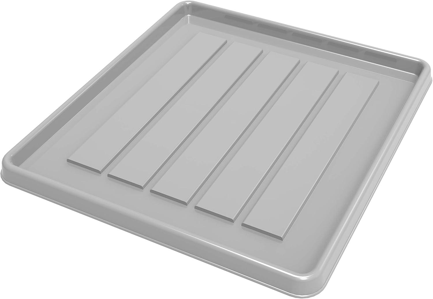 Storex School Locker / Office Cubicle Boot Tray, Gray, 18-Pack