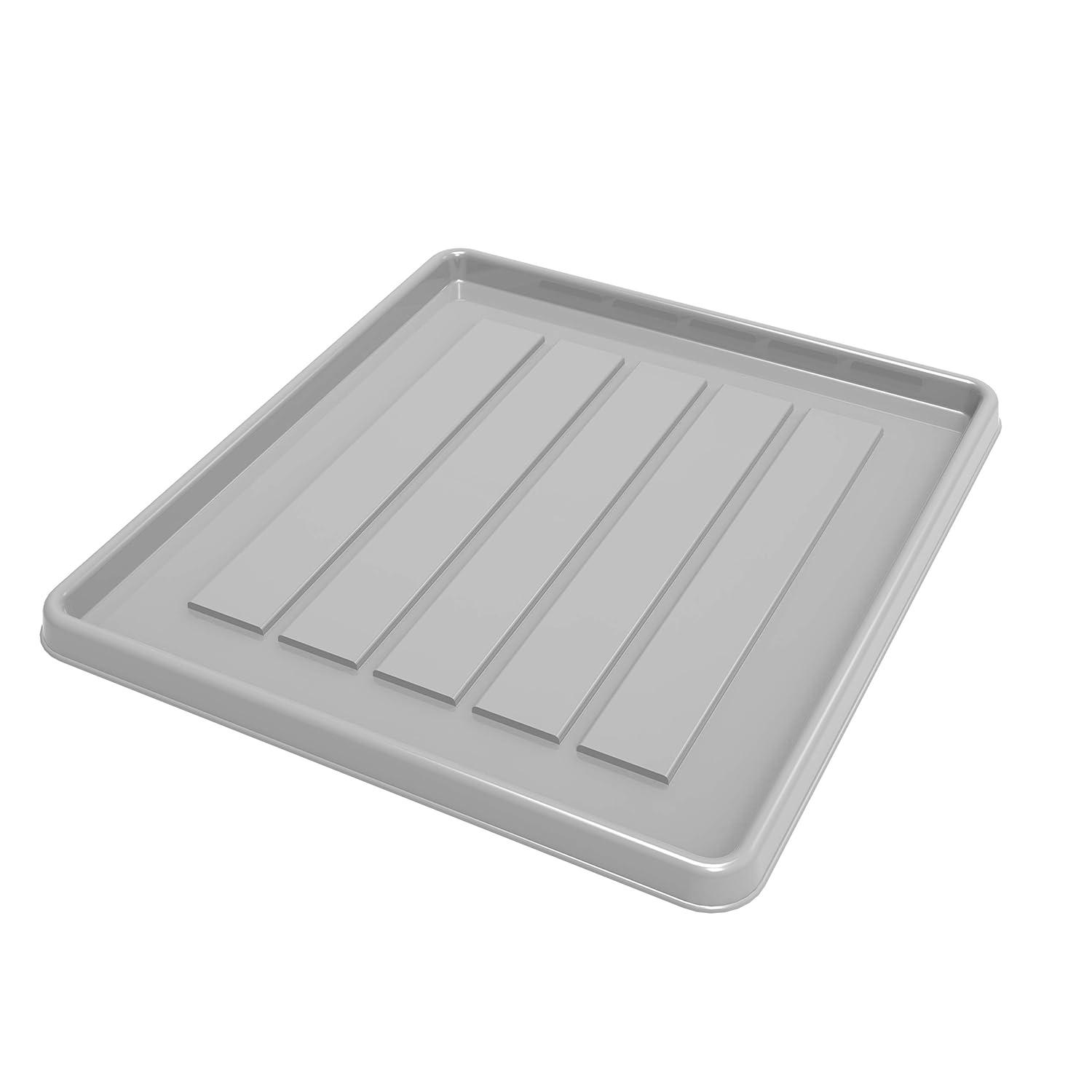 Storex School Locker / Office Cubicle Boot Tray, Gray, 18-Pack