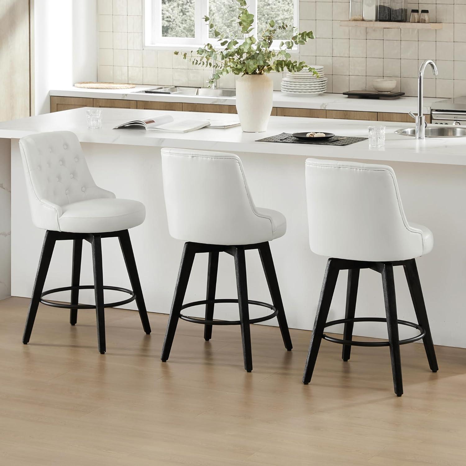 Arjean Swivel Upholstered Counter Stool