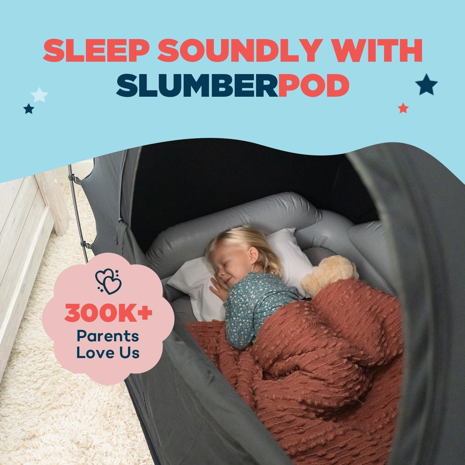 SlumberPod Combo with Fan Blackout Portable Privacy Pod - Black