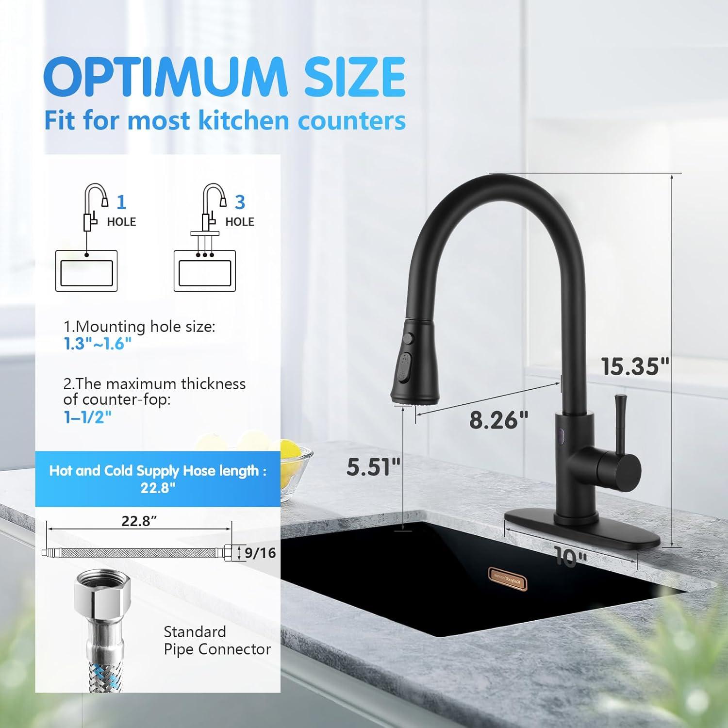 GAGALIFE Single Handle Pull Down Sprayer Kitchen Faucet High Arc Stainless Steel Faucet with 3-Function Sprayer JJL-CL-PT-SDP-G