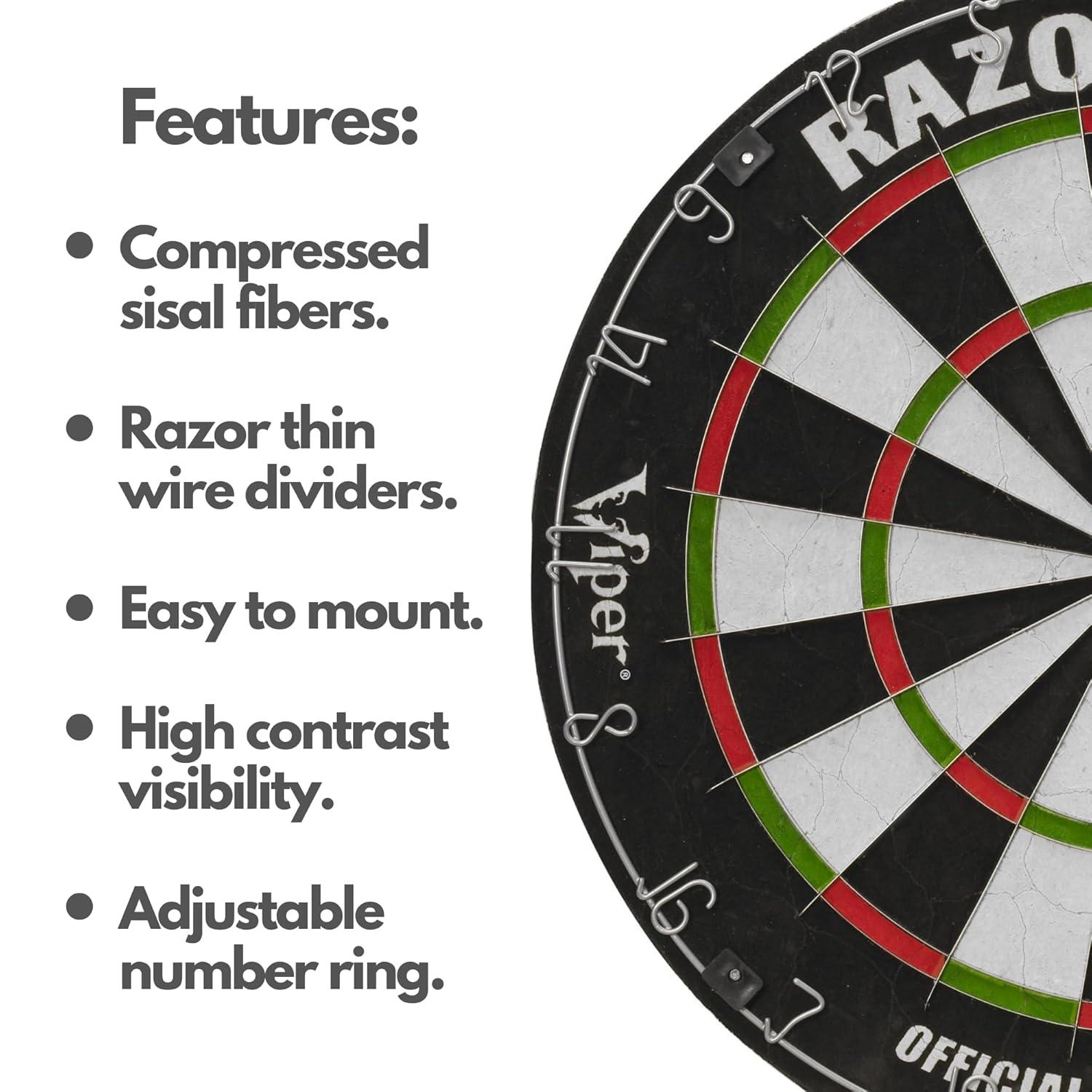 Razorback Sisal Bristle Dartboard