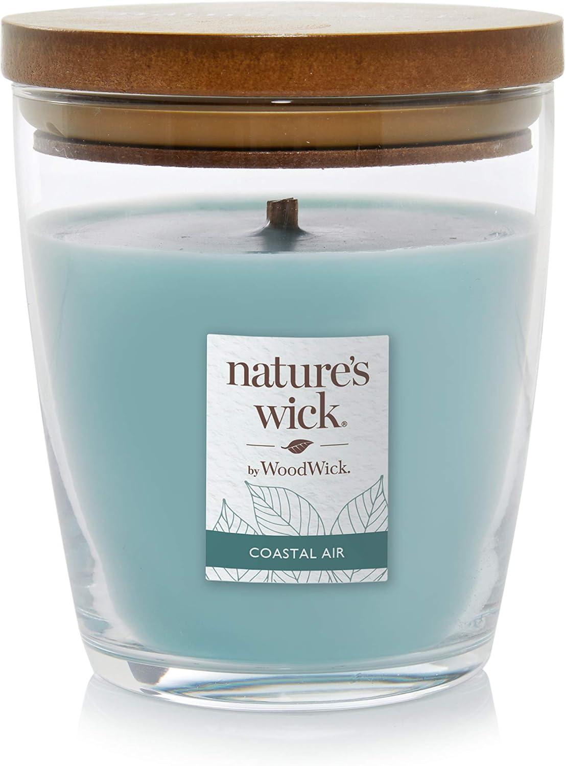 Nature's Wick Coastal Air Blue Scented Jar Candle