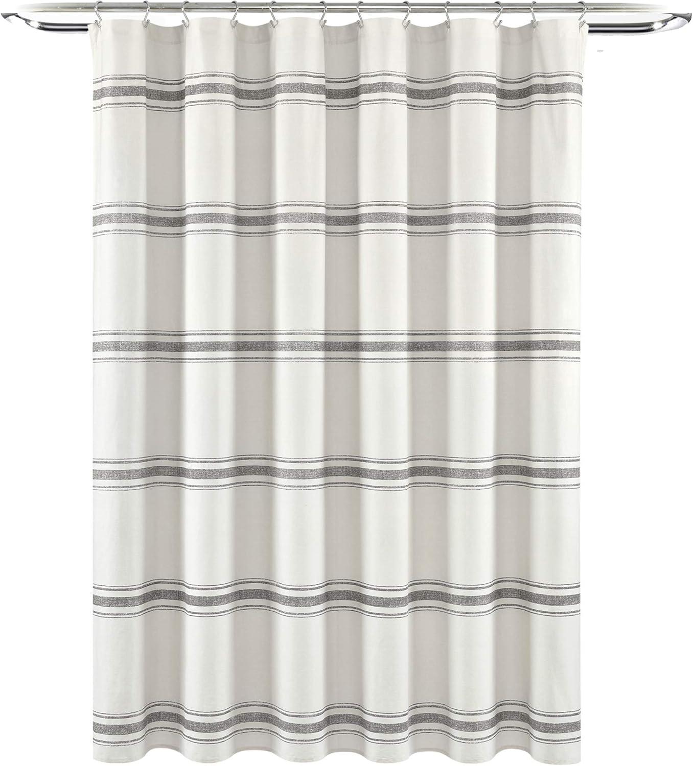 Gilroy Cotton Striped Shower Curtain