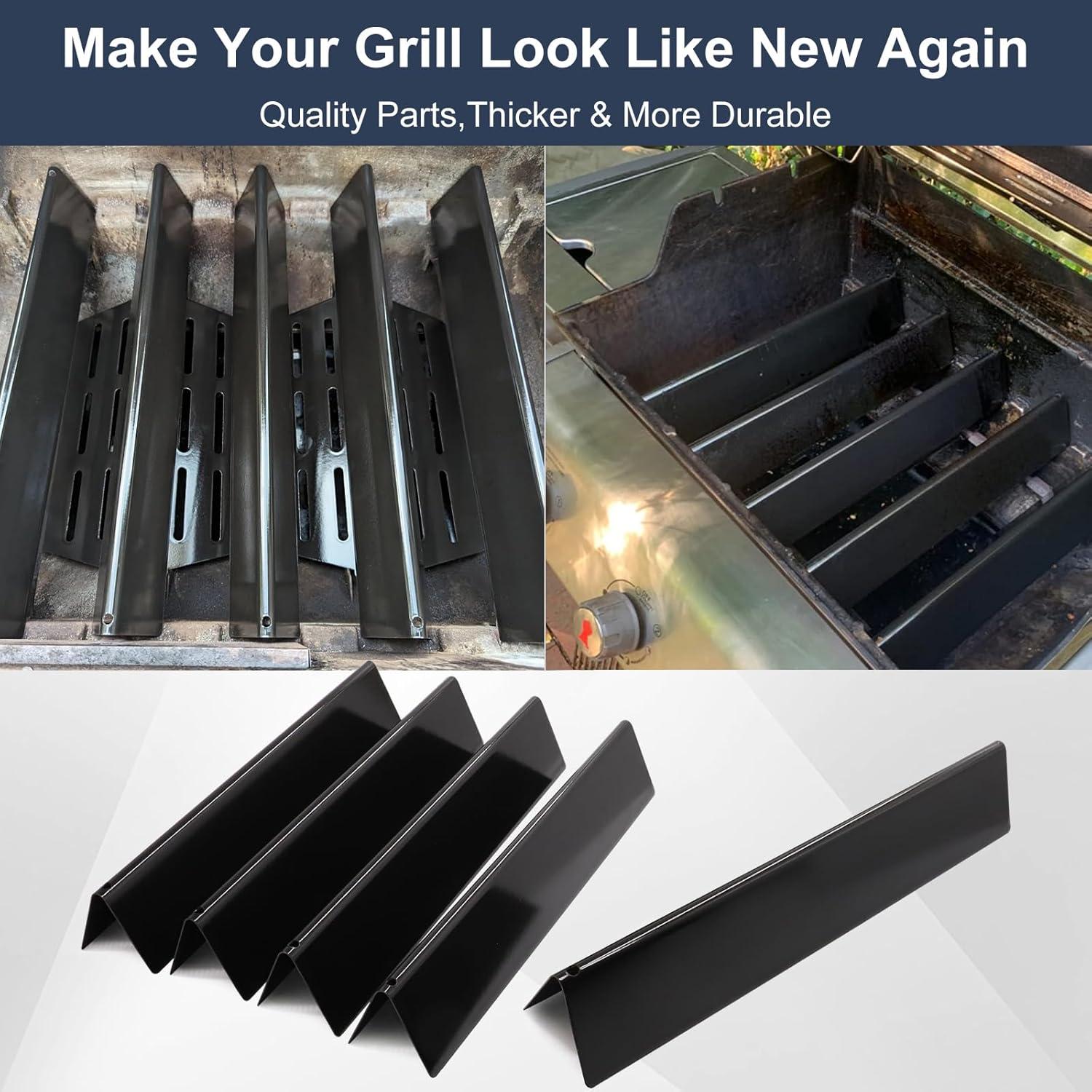 Weber Weber Replacement Flavorizer Bars, 17.5", For Genesis 300 Series (front-mounted Control Panel), Porcelain-enameled Steel (Set of 5)