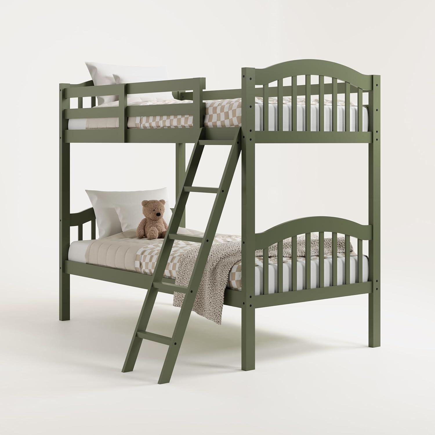 Long Horn Twin Over Twin Solid Wood Standard Bunk Bed by Storkcraft