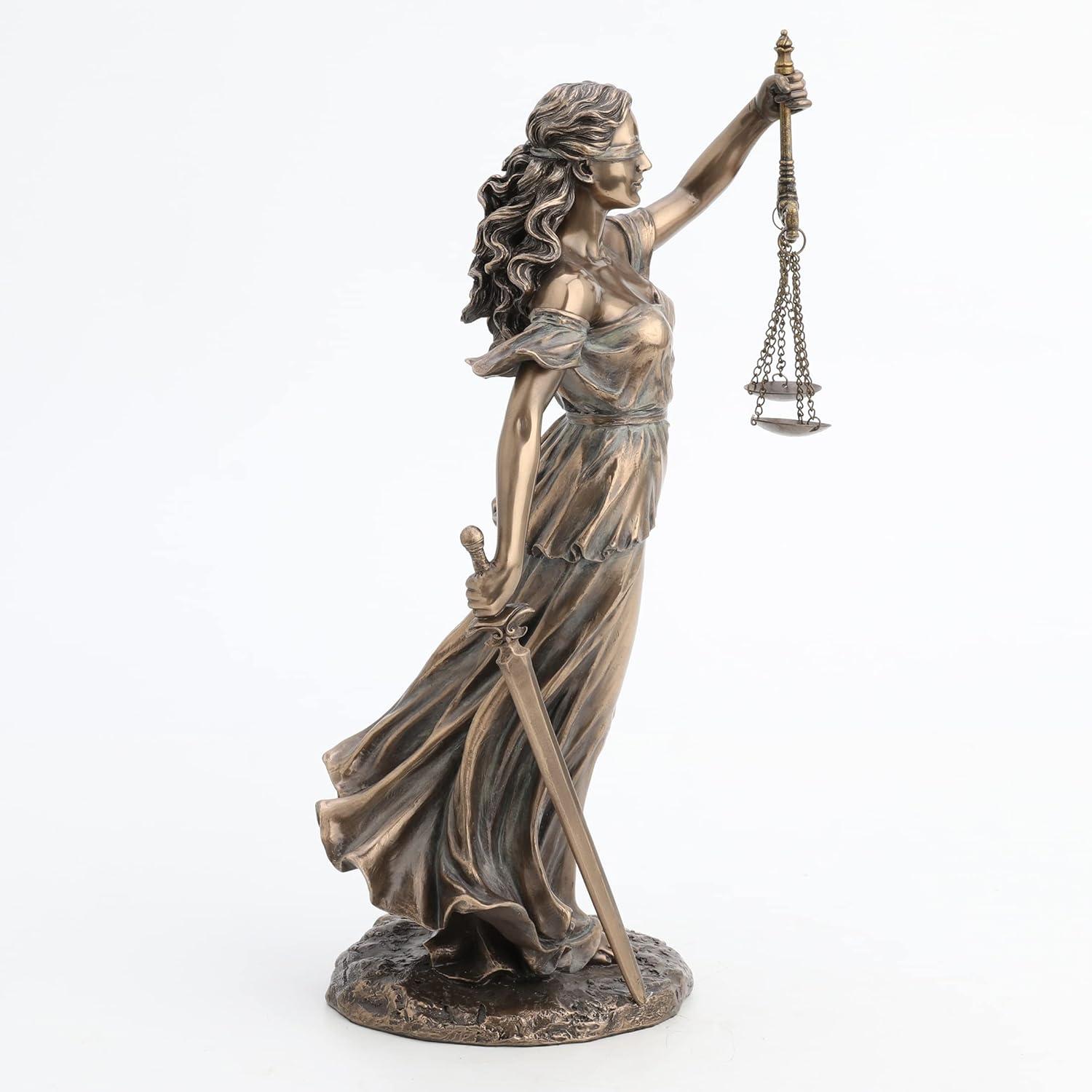 Blind Lady Justice Statue by Medieval Collectibles