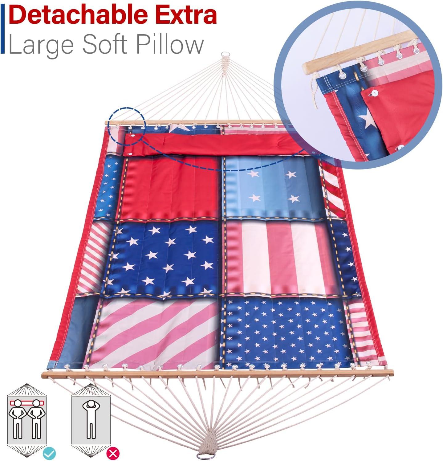 Hammock Quilted 80" X 55" - American Flag