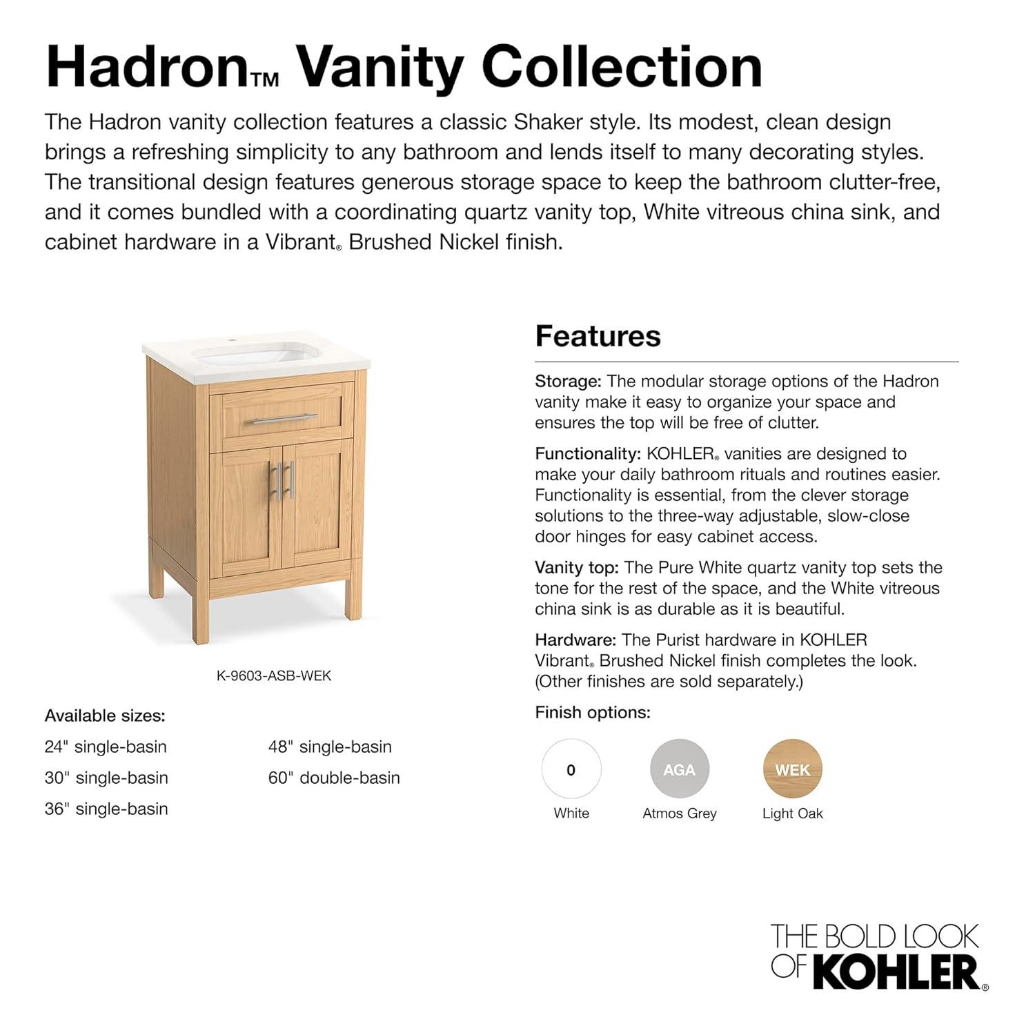 Hadron 37" Single Bathroom Vanity Set