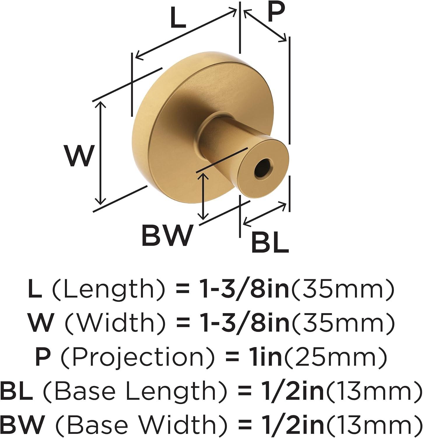 Destine 1 3/8" Diameter Round Knob