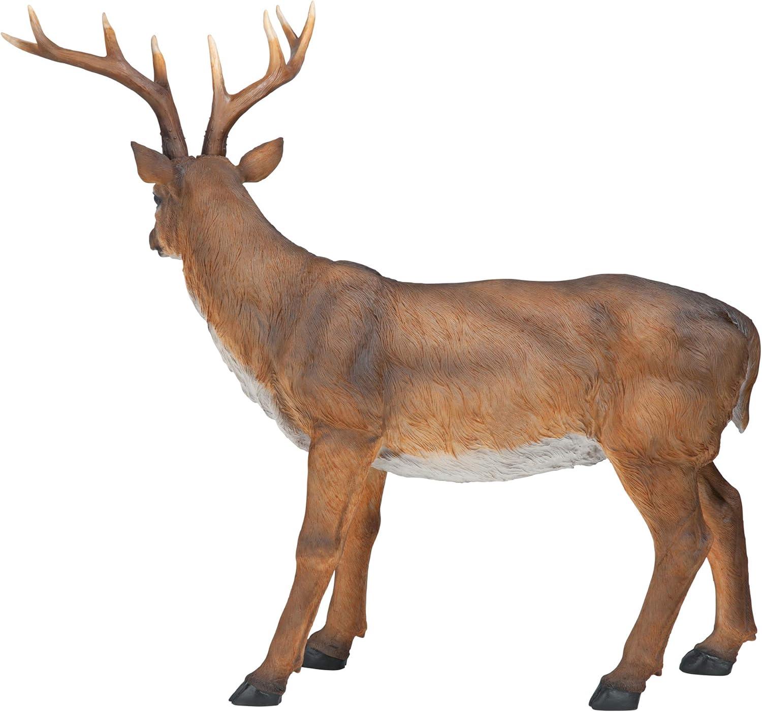 Design Toscano Big Rack Buck Deer Statue - Brown