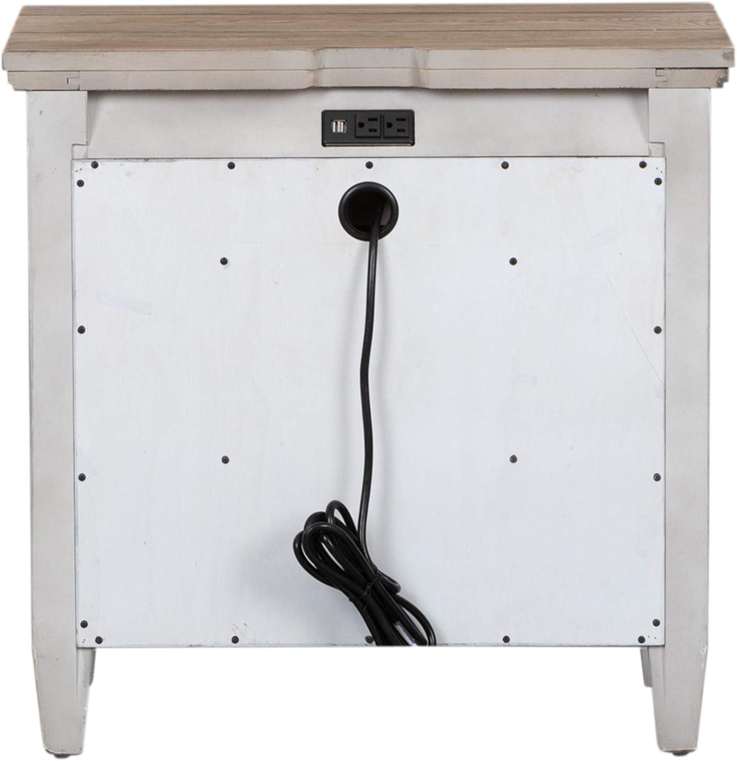 Liberty Furniture Heartland 1 Drawer Night Stand w/ Charging Station