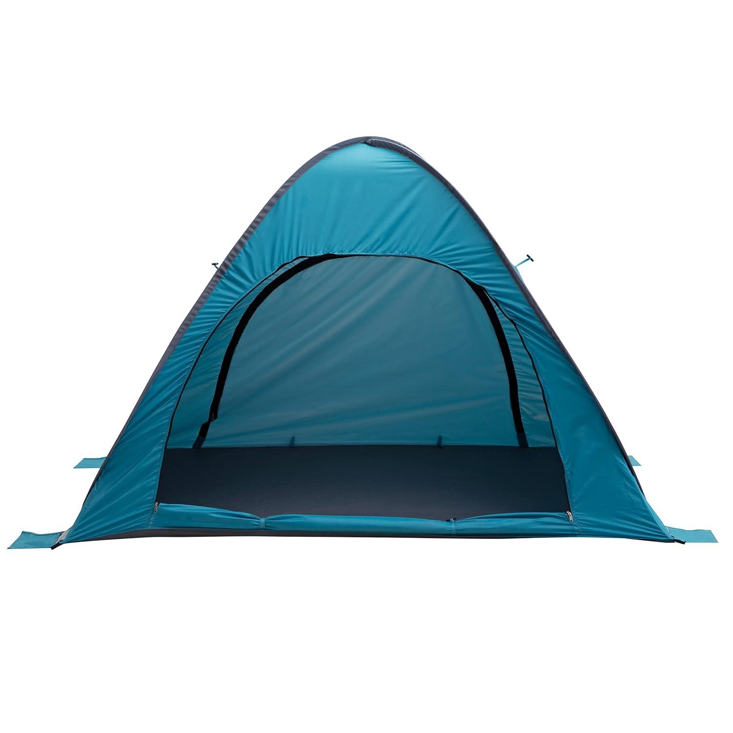 wakeman Wakeman Pop Up Beach Tent - Fits 2 People - Sun Shelter with UV Protection and Ventilation, Blue