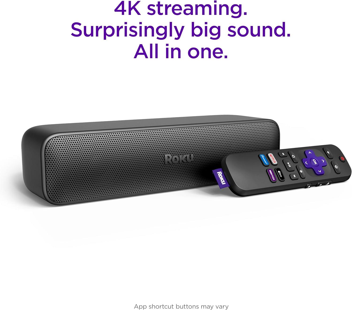 Roku Streambar SE 2-in-1 TV Soundbar with Built-in Streaming, Premium Speakers, & Enhanced Speech Clarity