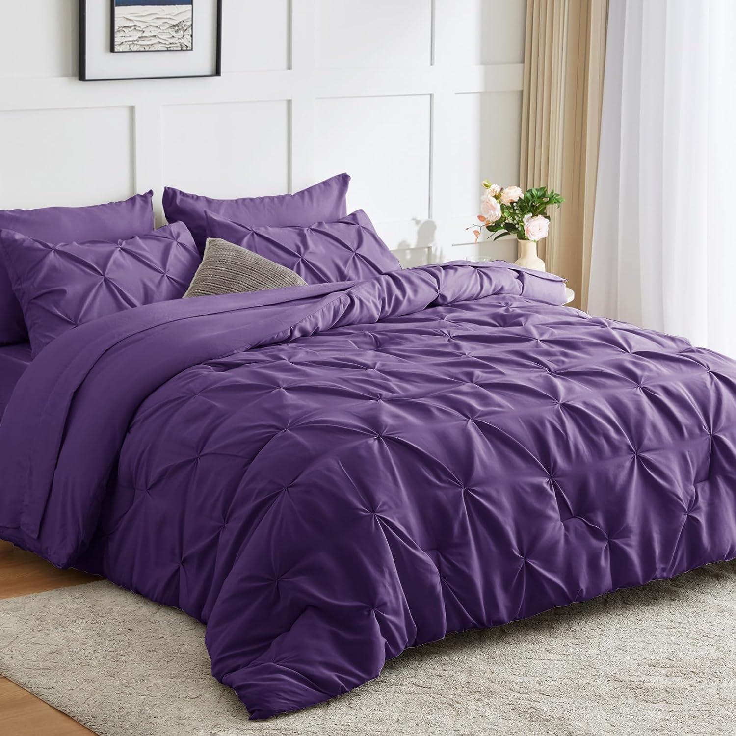 Comforter Set Purple - 7 Piece - King