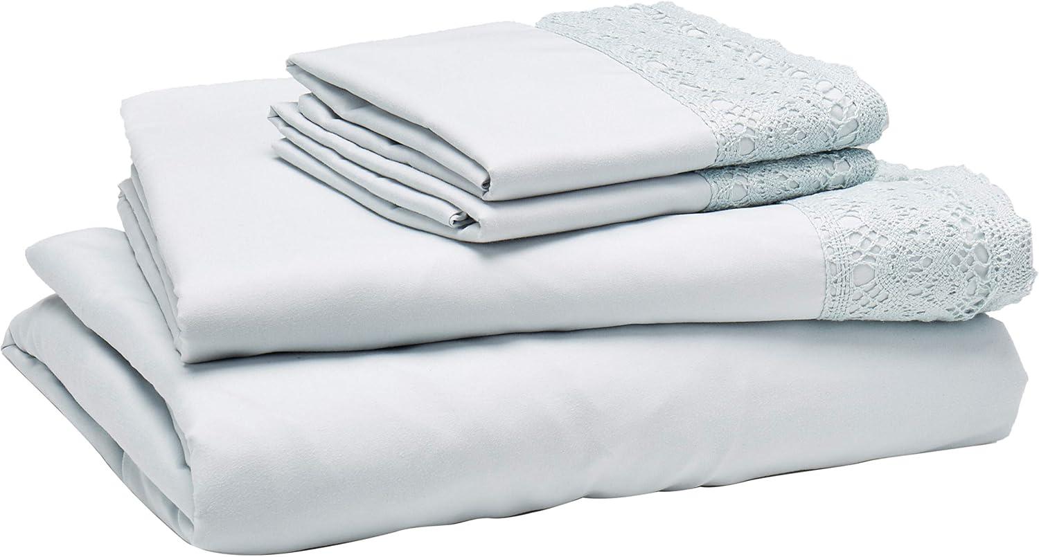 3 or 4 Piece Chochet Lace Microfiber Sheet Set.