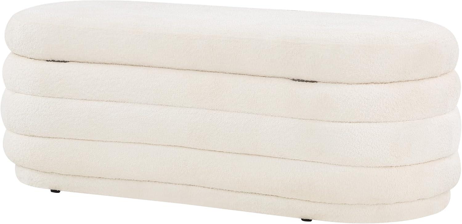 Clifford Snow Sherpa Channel Tufted Storage Bench