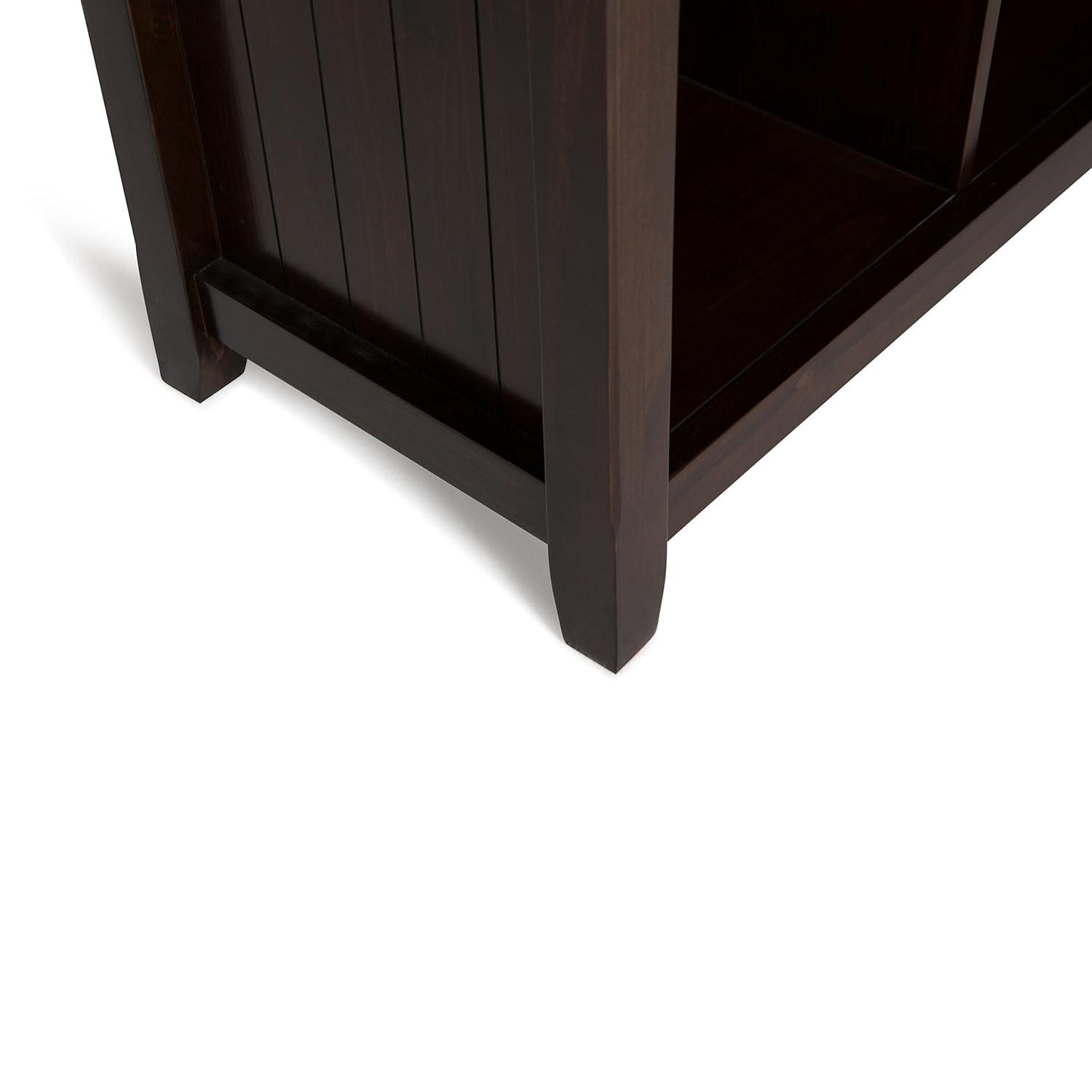 Simpli Home Acadian 44"W Solid Wood 9 Cube Storage Bookcase with Fixed Shelves & Reviews | Wayfair