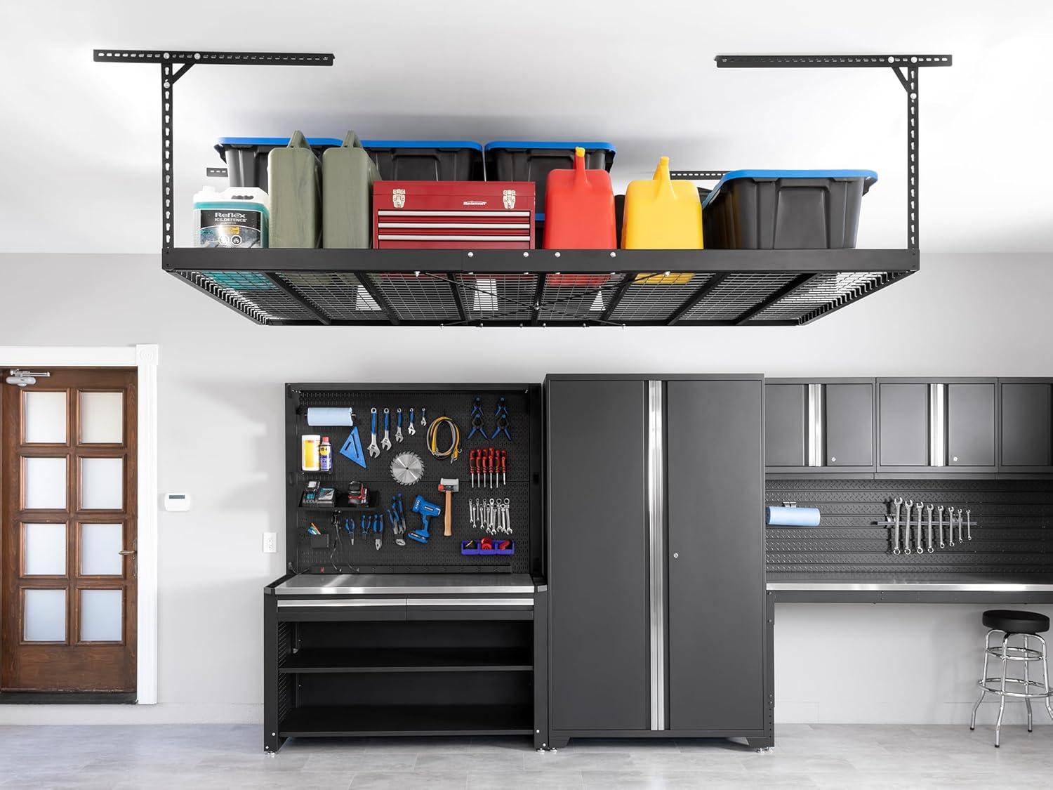 NewAge Products VersaRac Pro 4 ft. x 8 ft. Adjustable Overhead Storage Rack