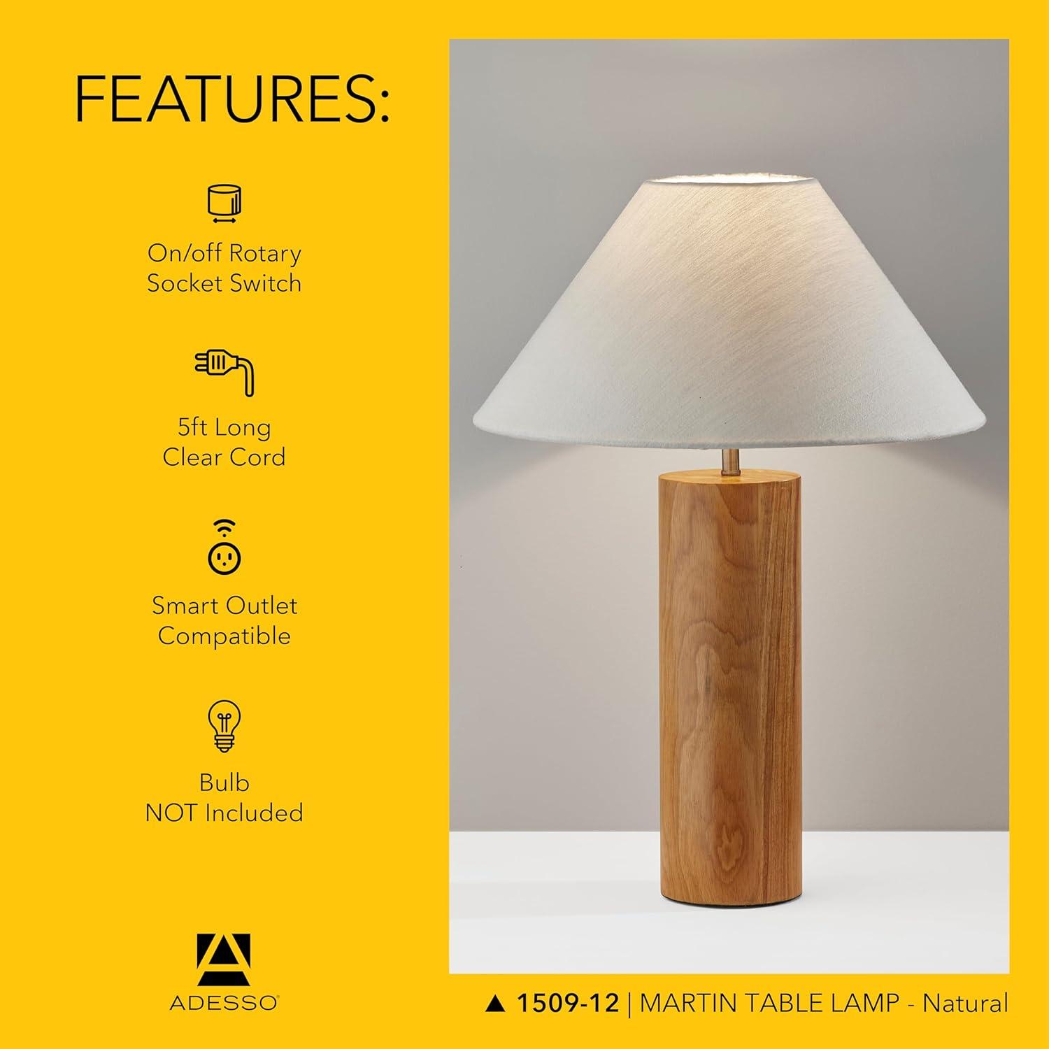 Modern Wood Table Lamp