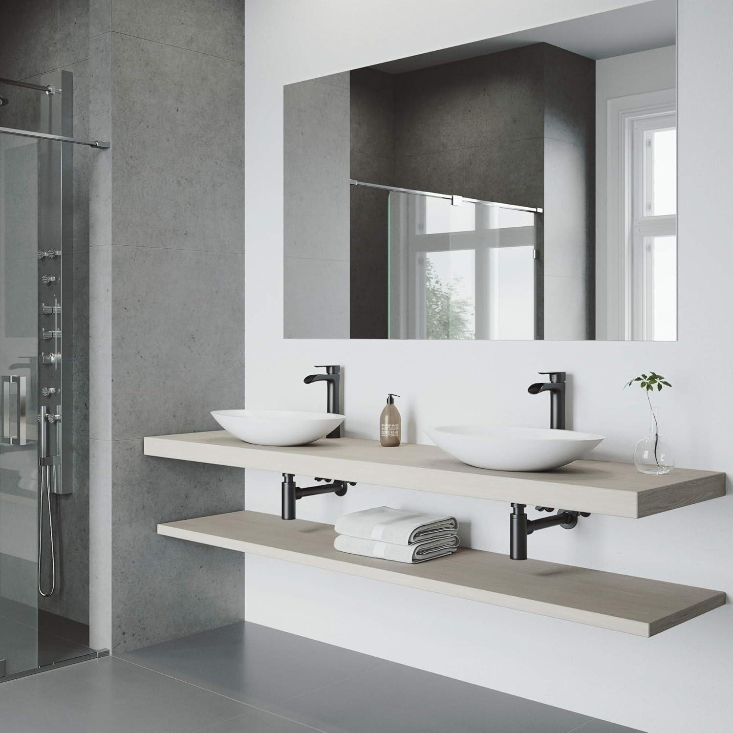 Niko 11" H Single Handle Vessel Sink Bathroom Faucetwith Pop-up Drain