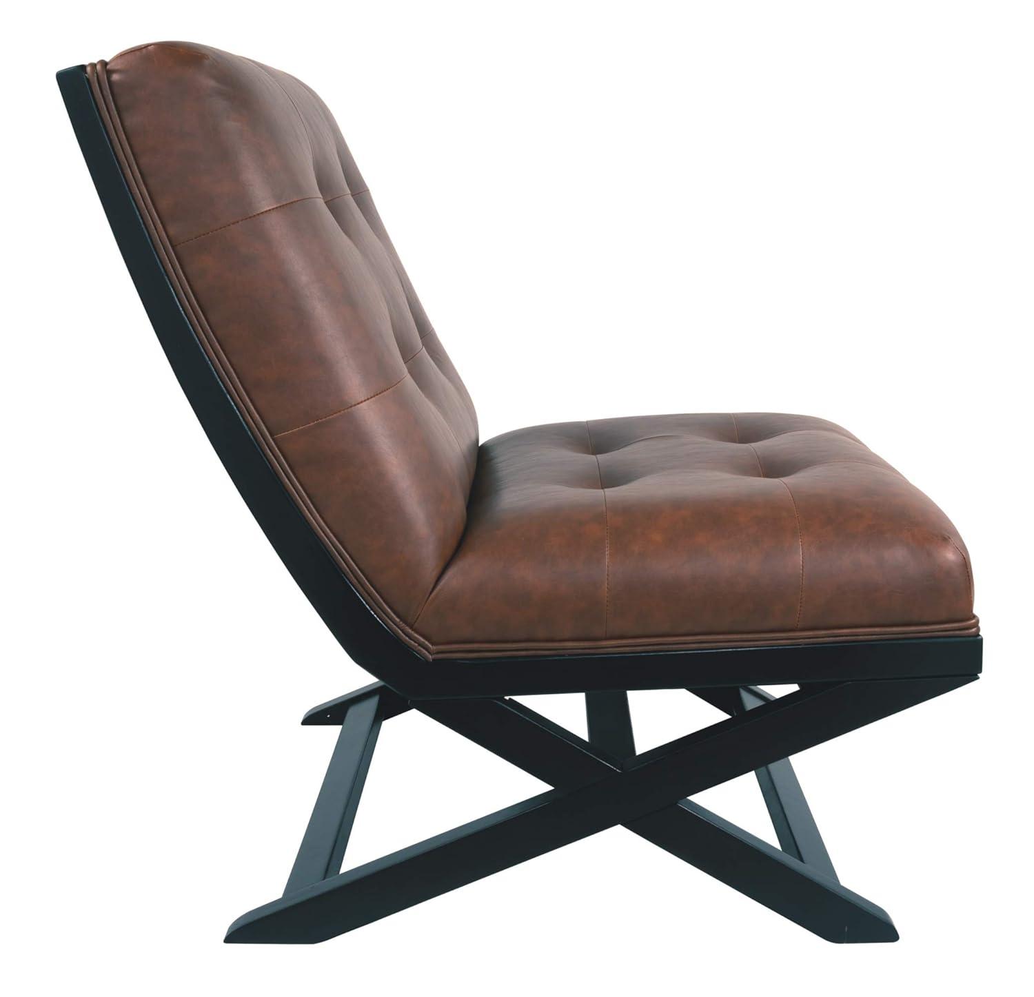 Signature Design by Ashley Contemporary Sidewinder Accent Chair  Brown